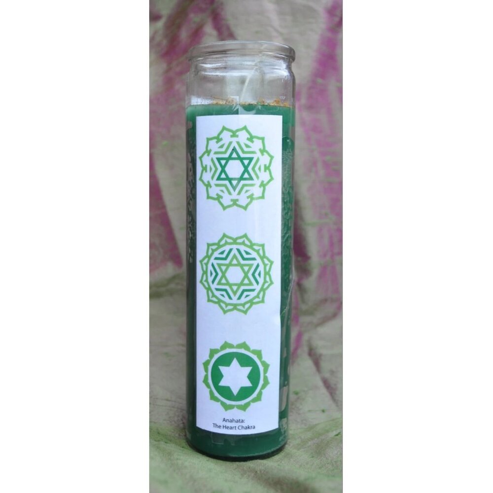 heart chakra seven day altar prayer candle (H250)